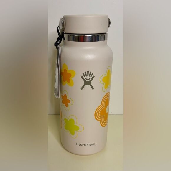 NWT -Limited Edition Hydro Flask Floral Groovy 32oz Widemouth - Picture 2 of 6